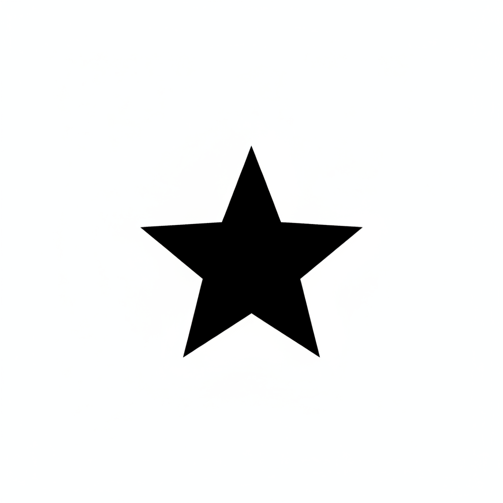 Icône étoile noire